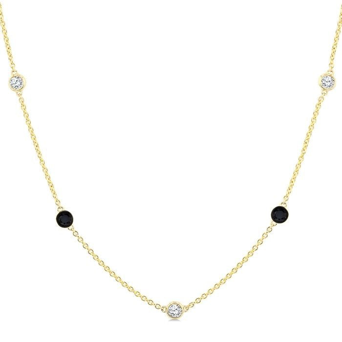 Bellona Diamond Station Necklace