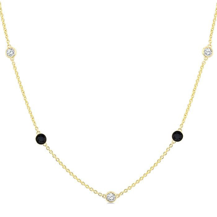 Bellona Diamond Station Necklace