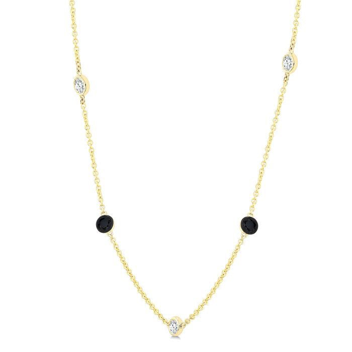 Bellona Diamond Station Necklace