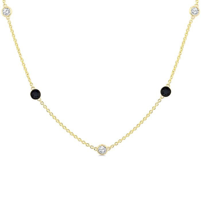 Bellona Diamond Station Necklace