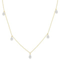 Pear Shape Shine Bright Diamond Station Necklace