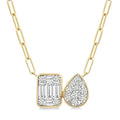 Emerald & Pear Shine Bright Diamond Necklace