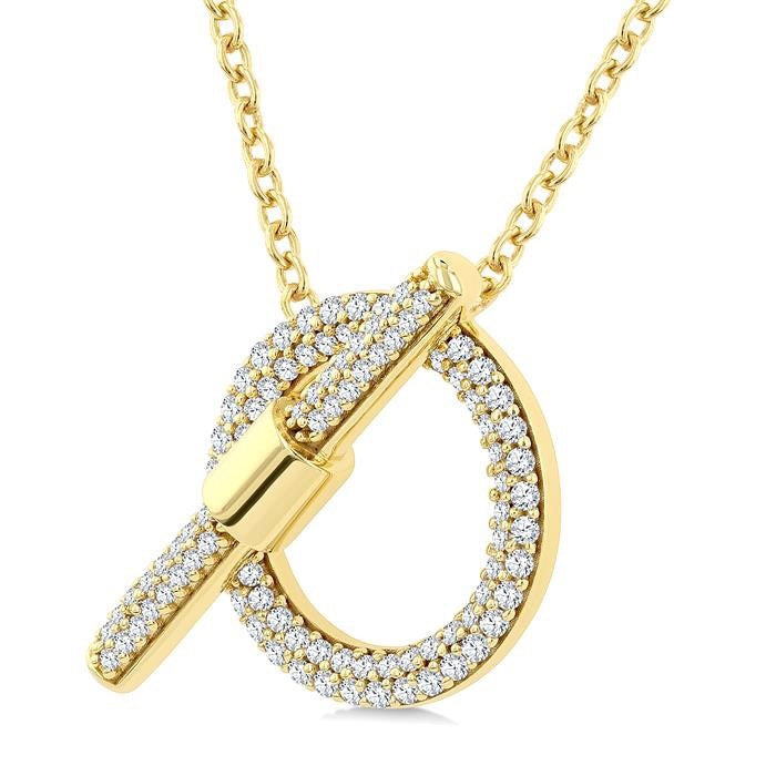 Seraph Peregrine Circle Toggle Diamond Fashion Necklace