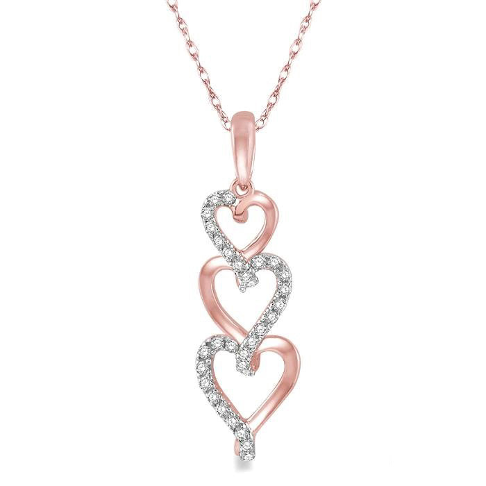 Frost Cypress Heart Shape Diamond Pendant