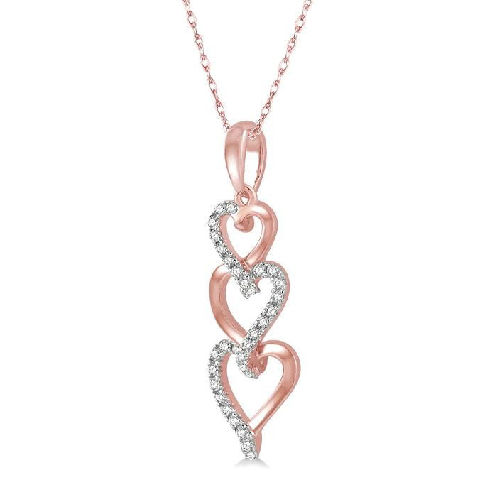 Frost Cypress Heart Shape Diamond Pendant