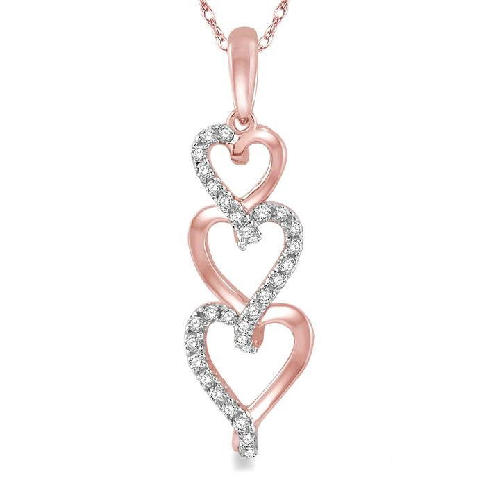 Frost Cypress Heart Shape Diamond Pendant