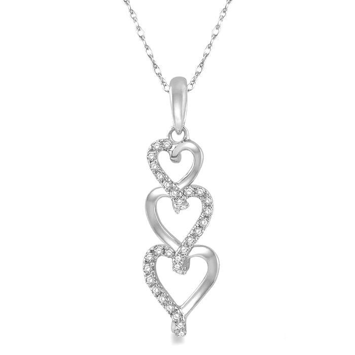 Atlas Heritage Heart Shape Diamond Pendant