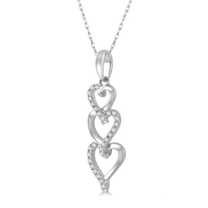 Atlas Heritage Heart Shape Diamond Pendant