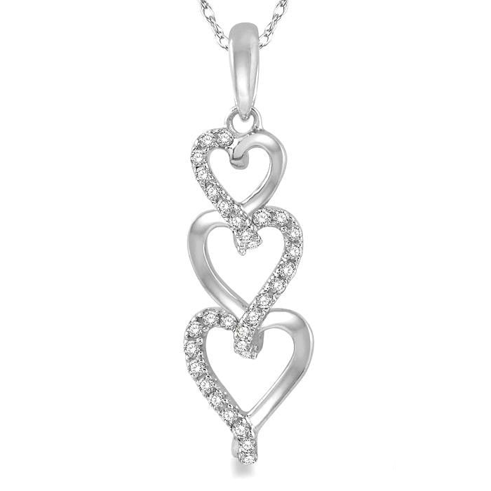 Atlas Heritage Heart Shape Diamond Pendant