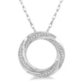 Circle Twisted Diamond Fashion Pendant