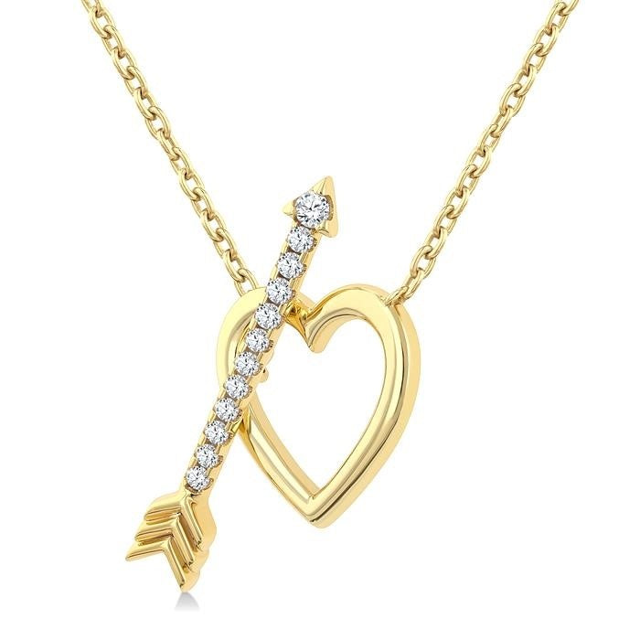 Haven Willow Heart Toggle Diamond Fashion Necklace