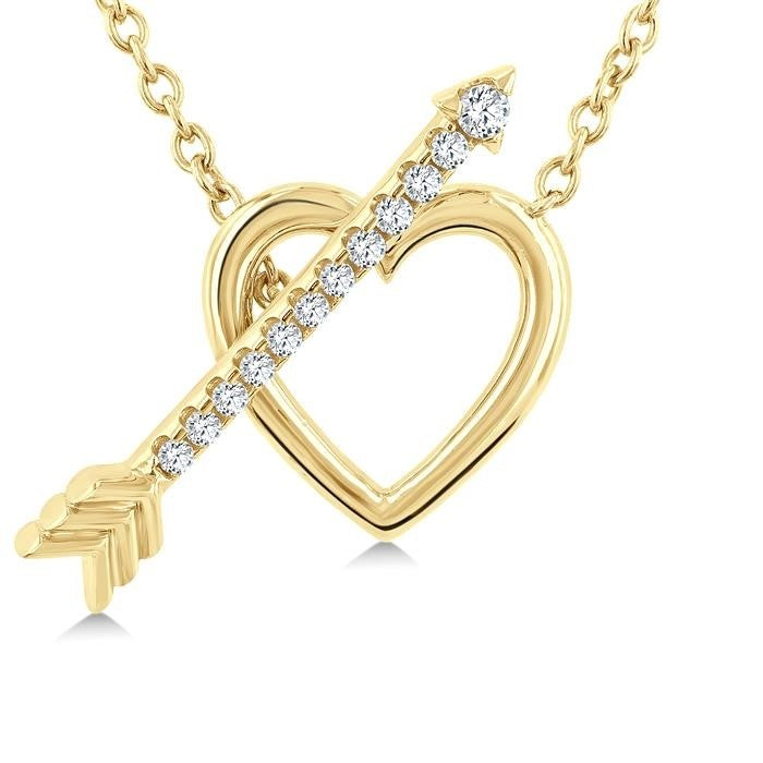 Haven Willow Heart Toggle Diamond Fashion Necklace