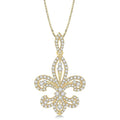 Heritage Fleur De Lis Diamond Pendant