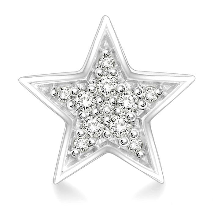 IonIon DorNoVer ValDor 14K White Gold Diamond Earrings