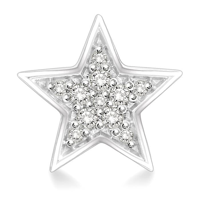 IonIon DorNoVer ValDor 14K White Gold Diamond Earrings