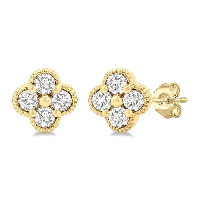 Clover Diamond Fashion Earrings