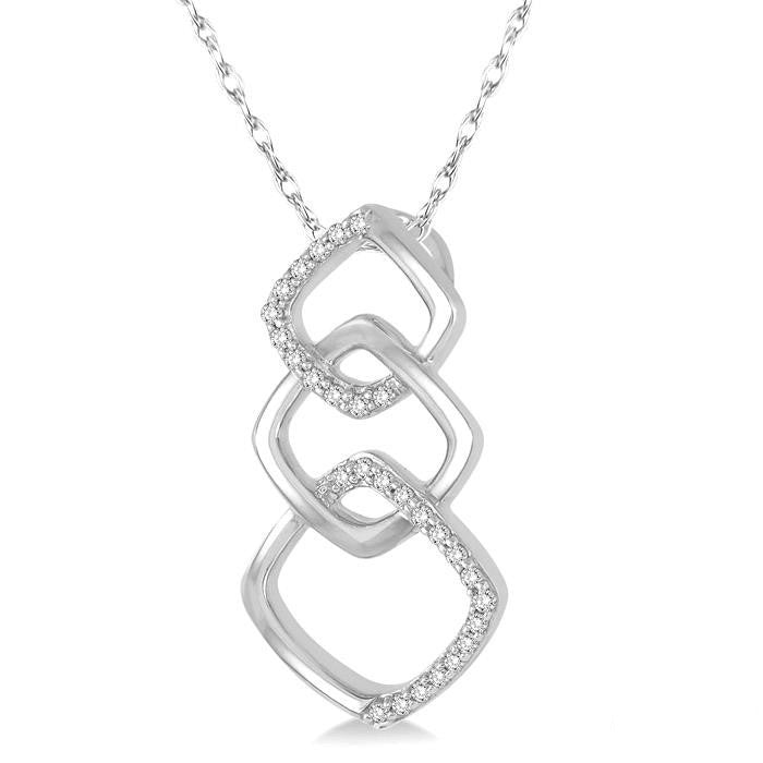 Xenia Geometric Diamond Fashion Pendant