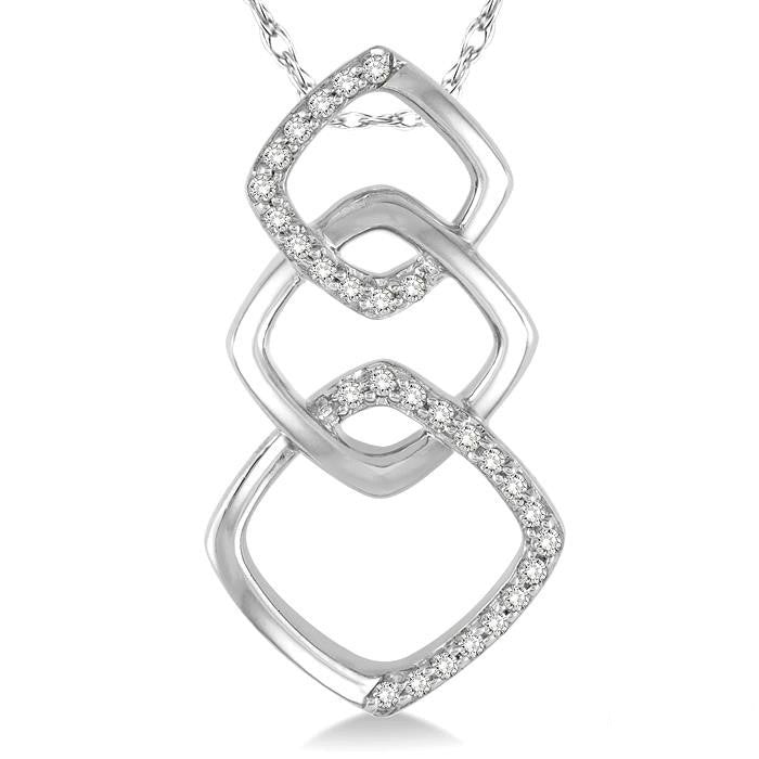 Xenia Geometric Diamond Fashion Pendant
