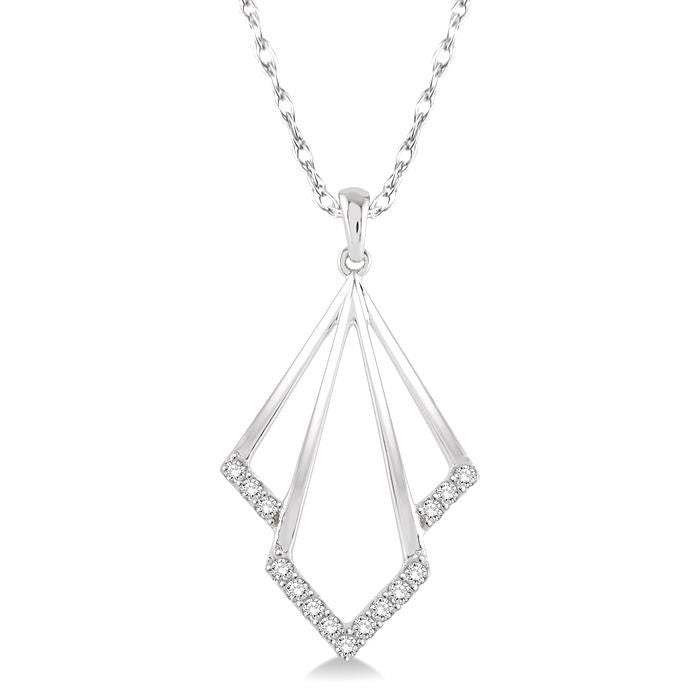 Thalia Heritage Geometric Diamond Fashion Pendant