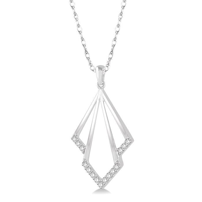 Thalia Heritage Geometric Diamond Fashion Pendant
