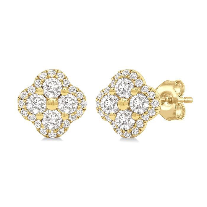 Clover Diamond Fashion Earrings