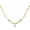 Marquise & Round Shape Diamond Fashion Necklace
