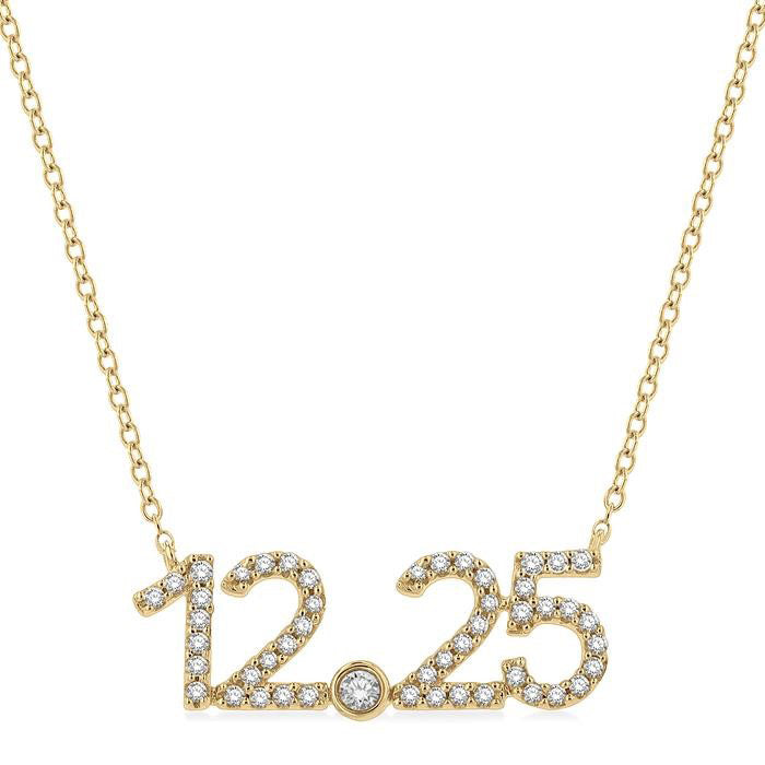 Date '12.25' Diamond Necklace
