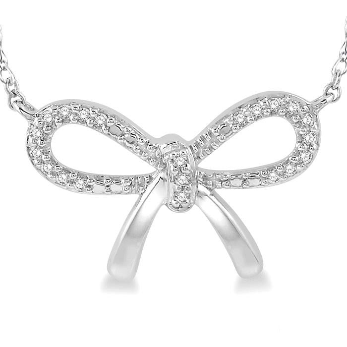 Bow Diamond Fashion Necklace