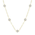 Shine Bright Diamond Paperclip Station Necklace