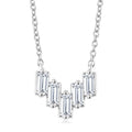 1/4 Ctw Baguette Cut Diamond Necklace in 14K White Gold