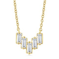 1/4 Ctw Baguette Cut Diamond Necklace in 14K Yellow Gold
