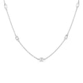 Étoile Harbor Emerald Shape Diamond Station Necklace
