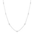 Haven Oval Shape Diamond Station Necklace