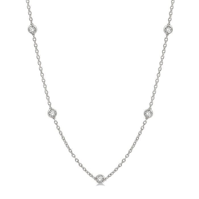 Lustre Tempest Diamond Station Necklace