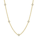 Clover Selene Diamond Station Necklace