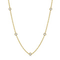 1 Ctw Round Cut Diamond Fashion Necklace in 14K Yellow Gold