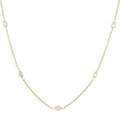 Quince Marquise Shape Diamond Station Necklace
