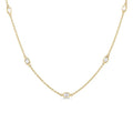 1 Ctw Emerald Cut Diamond Fashion Necklace in 14K Yellow Gold