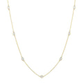 Iolanthe Oval Shape Diamond Station Necklace