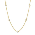 Whisper Yew Diamond Station Necklace