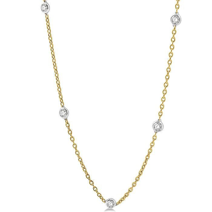 Ophelia Sovereign Diamond Station Necklace