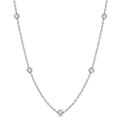 1 1/2 Ctw Round Cut Diamond Fashion Necklace in 14K White Gold