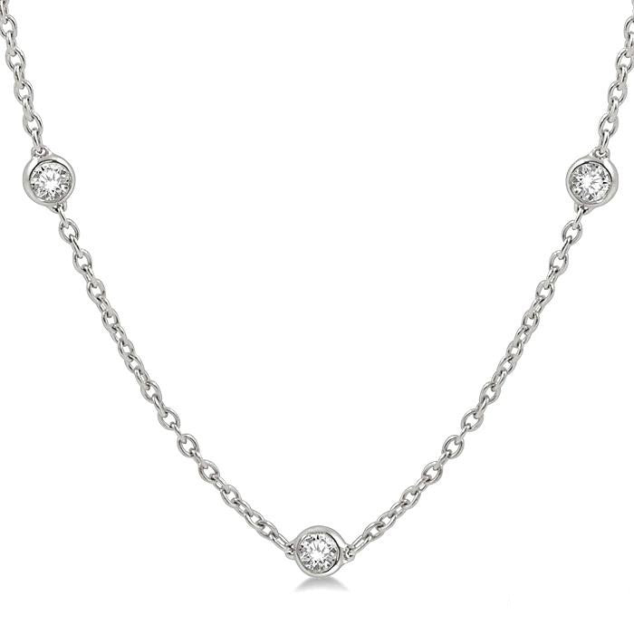 Galatea Aster Diamond Station Necklace