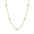2 Ctw Round Cut Diamond Fashion Necklace in 14K Yellow Gold