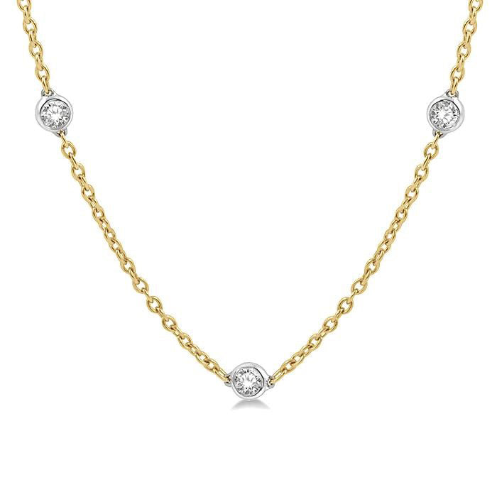 Jasper Kalliope Diamond Station Necklace