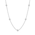 Luna Diamond Station Necklace