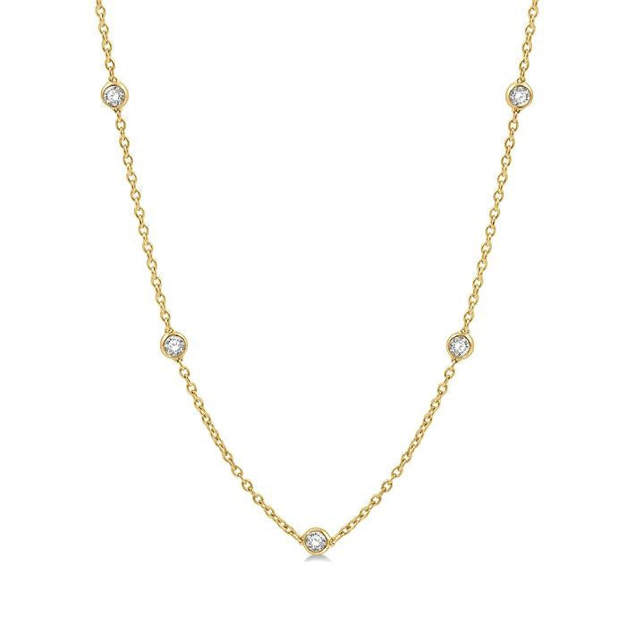 Bramble Diamond Station Necklace