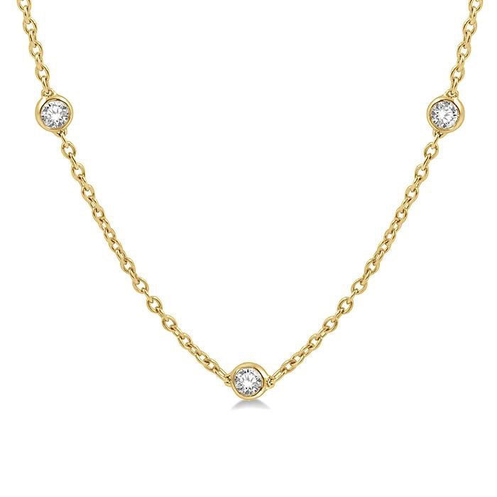 Bramble Diamond Station Necklace