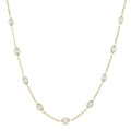 Thalia Marquise Shape Diamond Station Necklace