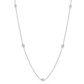 1/2 Ctw Round Cut Diamond Fashion Necklace in 14K White Gold